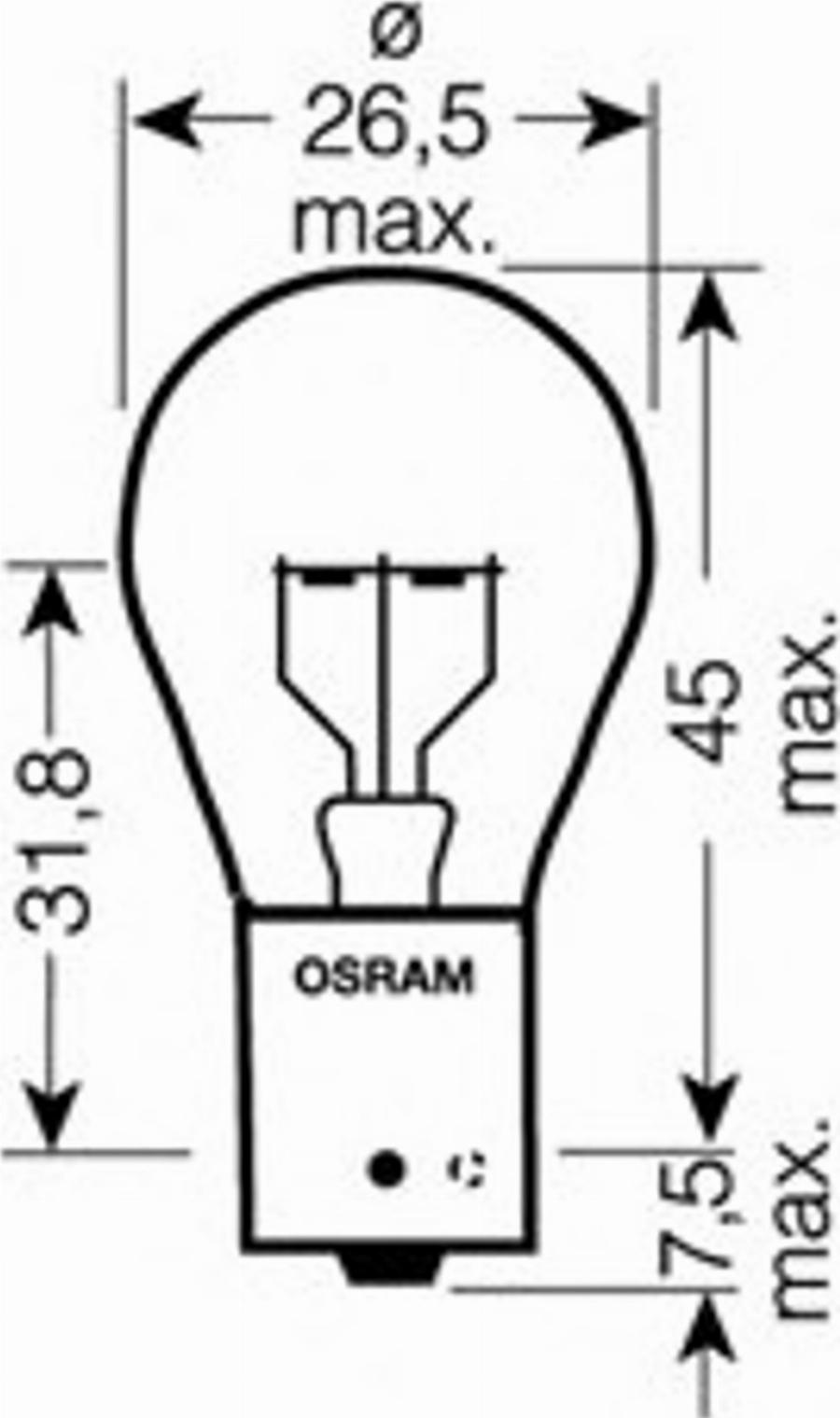 Osram 7511LTS-02B - Kvēlspuldze, Dienas gaismas lukturis adetalas.lv