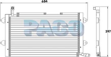 PACO CL3885/B - Kondensators, Gaisa kond. sistēma adetalas.lv