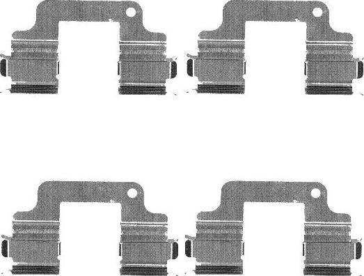 Pagid K0189 - Piederumu komplekts, Disku bremžu uzlikas adetalas.lv