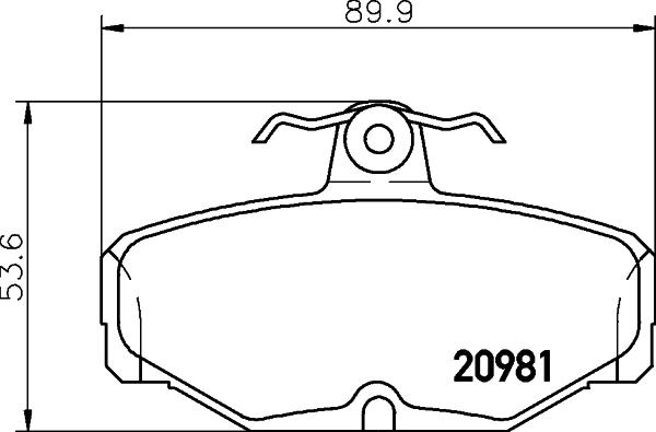 Pagid T5006 - Bremžu uzliku kompl., Disku bremzes adetalas.lv