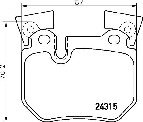 Valeo 670548 - Bremžu uzliku kompl., Disku bremzes adetalas.lv