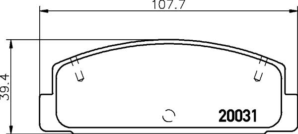 MAZDA GJYA2648ZB - Bremžu uzliku kompl., Disku bremzes adetalas.lv