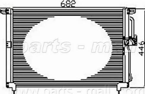 Parts-Mall PXNC1-013 - Kondensators, Gaisa kond. sistēma adetalas.lv