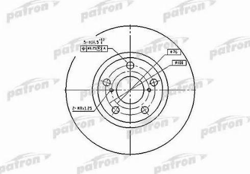 Patron PBD4046 - Bremžu diski adetalas.lv