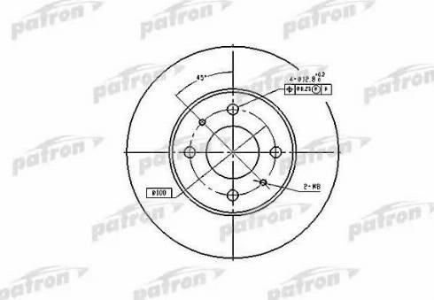 Patron PBD4018 - Bremžu diski adetalas.lv