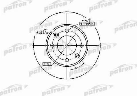 Patron PBD4185 - Bremžu diski adetalas.lv