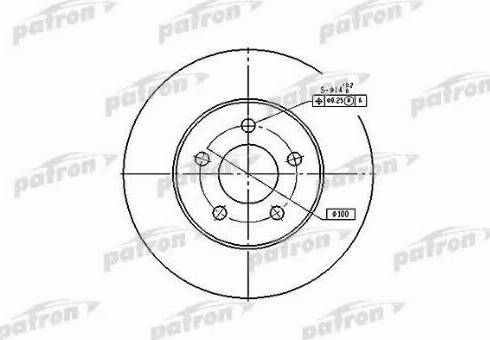 Patron PBD5371 - Bremžu diski adetalas.lv