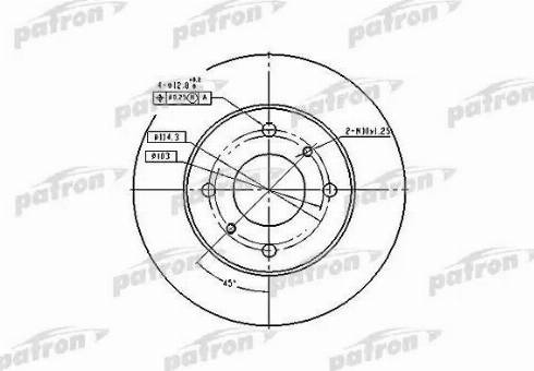 Patron PBD2591 - Bremžu diski adetalas.lv