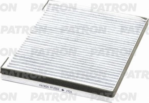 Patron PF2502 - Filtrs, Salona telpas gaiss adetalas.lv