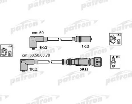 Patron PSCI1013 - Augstsprieguma vadu komplekts adetalas.lv