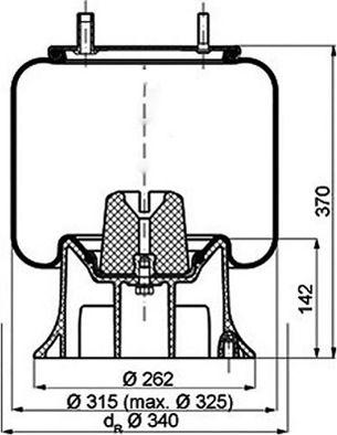 PE Automotive 084.104-72A - Pneimoatsperes spilvens, Pneimopiekare adetalas.lv