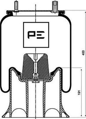 PE Automotive 084.106-73A - Pneimoatsperes spilvens, Pneimopiekare adetalas.lv