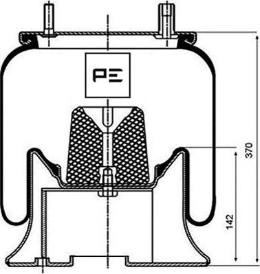 PE Automotive 084.181-71A - Pneimoatsperes spilvens, Pneimopiekare adetalas.lv