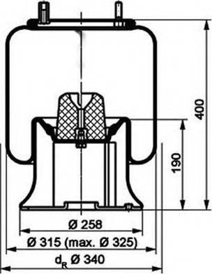 PE Automotive 084.172-51A - Pneimoatsperes spilvens, Pneimopiekare adetalas.lv