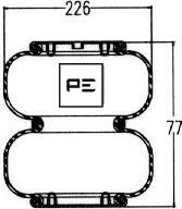 PE Automotive 084.202-71A - Pneimoatsperes spilvens, Pneimopiekare adetalas.lv