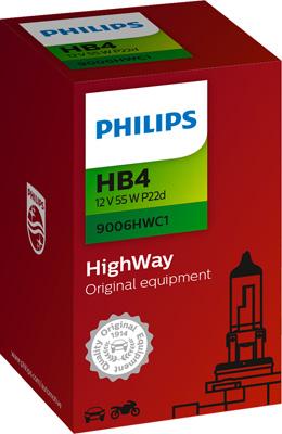 PHILIPS 9006HWC1 - Kvēlspuldze, Tālās gaismas lukturis adetalas.lv