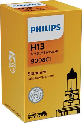 PHILIPS 9008C1 - Kvēlspuldze, Tālās gaismas lukturis adetalas.lv