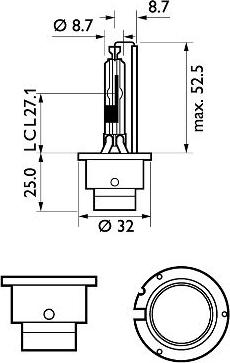 PHILIPS 85126XV2C1 - Kvēlspuldze, Pamatlukturis adetalas.lv