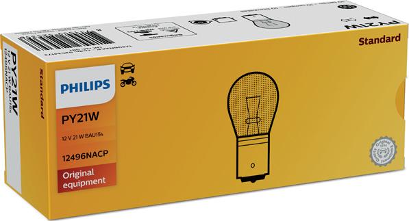 PHILIPS 12496NACP - Kvēlspuldze, Pagriezienu signāla lukturis adetalas.lv