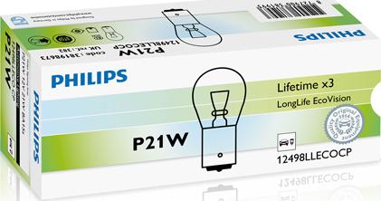 PHILIPS 12498LLECOCP - Kvēlspuldze, Pagriezienu signāla lukturis adetalas.lv