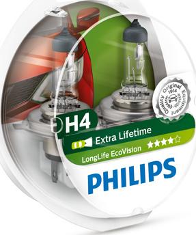 PHILIPS 12342LLECOS2 - Kvēlspuldze, Tālās gaismas lukturis adetalas.lv