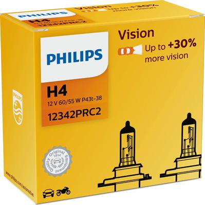 PHILIPS 12342PRC2 - Kvēlspuldze, Tālās gaismas lukturis adetalas.lv