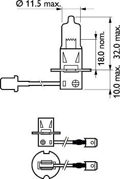 PHILIPS 12336PRB1 - Kvēlspuldze, Tālās gaismas lukturis adetalas.lv