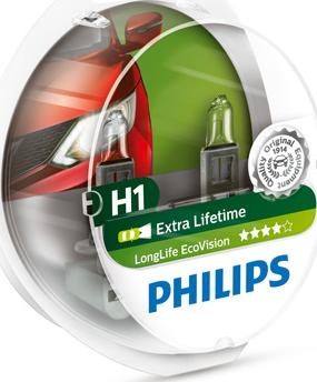 PHILIPS 12258LLECOS2 - Kvēlspuldze, Tālās gaismas lukturis adetalas.lv