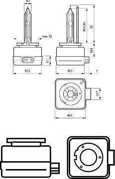 PHILIPS 42403XV2S2 - Kvēlspuldze, Pamatlukturis adetalas.lv