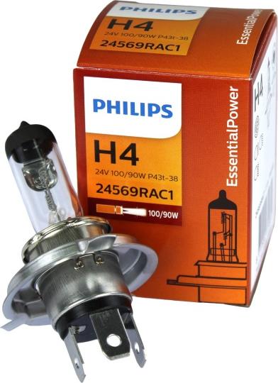 PHILIPS 24569RAC1 - Kvēlspuldze, Tālās gaismas lukturis adetalas.lv