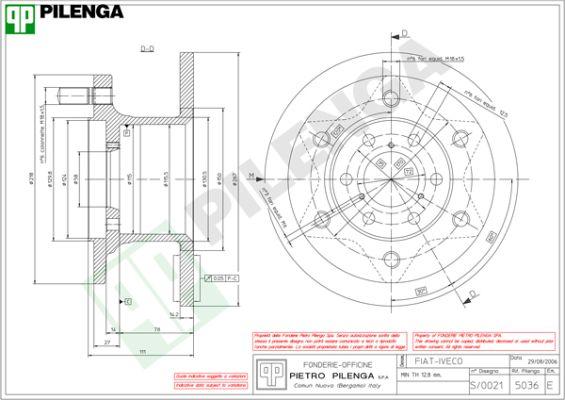 Pilenga 5036 - Bremžu diski adetalas.lv