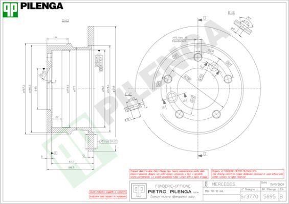 Pilenga 5895 - Bremžu diski adetalas.lv