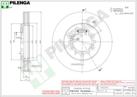 Pilenga V882 - Bremžu diski adetalas.lv