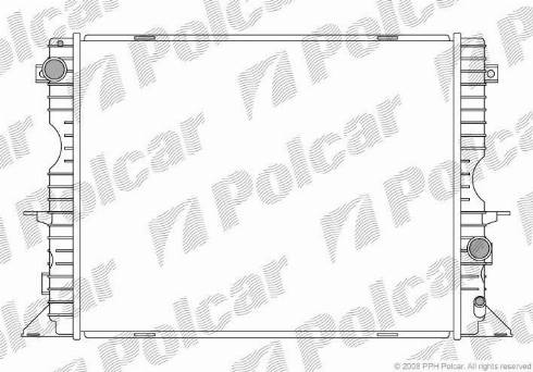 Polcar 430708-1 - Radiators, Motora dzesēšanas sistēma adetalas.lv