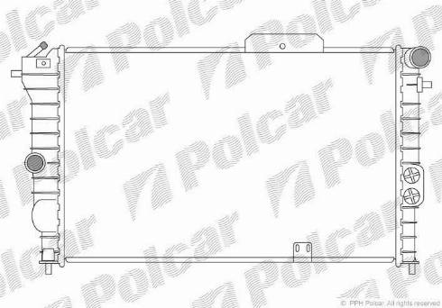 Polcar 551408-5 - Radiators, Motora dzesēšanas sistēma adetalas.lv