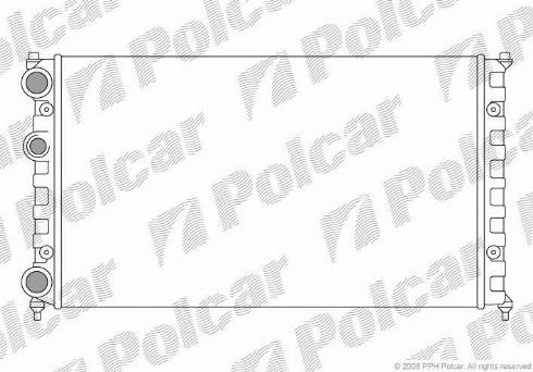 Polcar 671308-6 - Radiators, Motora dzesēšanas sistēma adetalas.lv