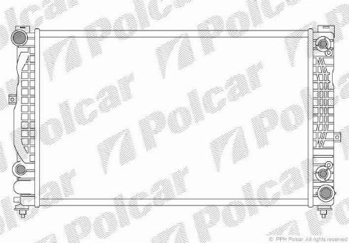 Polcar 132408-9 - Radiators, Motora dzesēšanas sistēma adetalas.lv