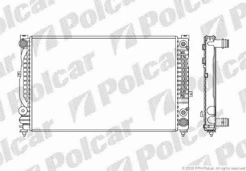 Polcar 1324086X - Radiators, Motora dzesēšanas sistēma adetalas.lv