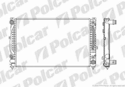 Polcar 132408-6 - Radiators, Motora dzesēšanas sistēma adetalas.lv