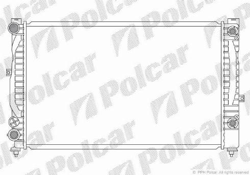 Polcar 132408-8 - Radiators, Motora dzesēšanas sistēma adetalas.lv