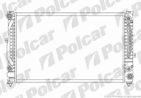 Polcar 132408A6 - Radiators, Motora dzesēšanas sistēma adetalas.lv