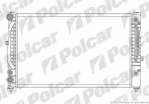 Polcar 132408A8 - Radiators, Motora dzesēšanas sistēma adetalas.lv