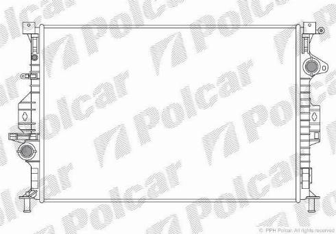 Polcar 321908-4 - Radiators, Motora dzesēšanas sistēma adetalas.lv