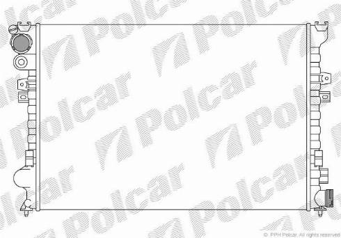 Polcar 2380085X - Radiators, Motora dzesēšanas sistēma adetalas.lv