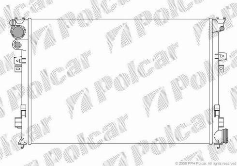 Polcar 2380083X - Radiators, Motora dzesēšanas sistēma adetalas.lv