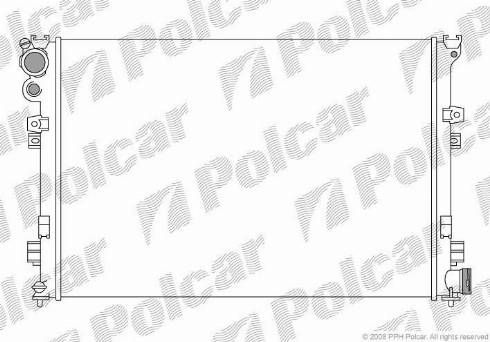 Polcar 238008-3 - Radiators, Motora dzesēšanas sistēma adetalas.lv