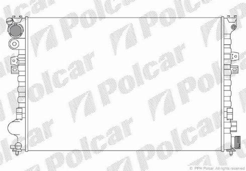 Polcar 238008A4 - Radiators, Motora dzesēšanas sistēma adetalas.lv