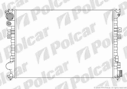 Polcar 238008A3 - Radiators, Motora dzesēšanas sistēma adetalas.lv