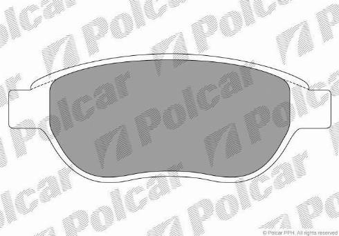 Polcar S70-0066 - Bremžu uzliku kompl., Disku bremzes adetalas.lv