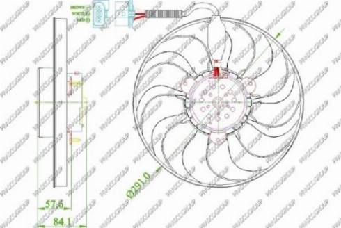 Prasco AD0163310 - Ventilators, Motora dzesēšanas sistēma adetalas.lv